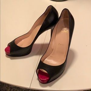 Christian Louboutin Black Platform Prive